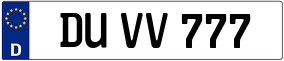 Truck License Plate